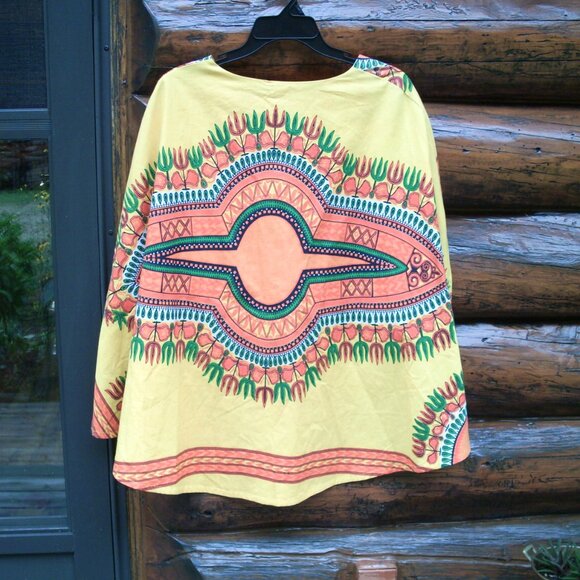 Halloween Tribal 2 Piece Set Sleeveless Maxi Dress & Crop Top Hi Lo Cape S - Picture 6 of 7